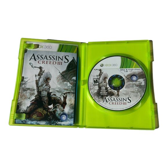 Assassins Creed 3 Xbox 360 GameStop Edition Ubisoft 2012 - 2 Disc Video Game - Picture 2 of 4